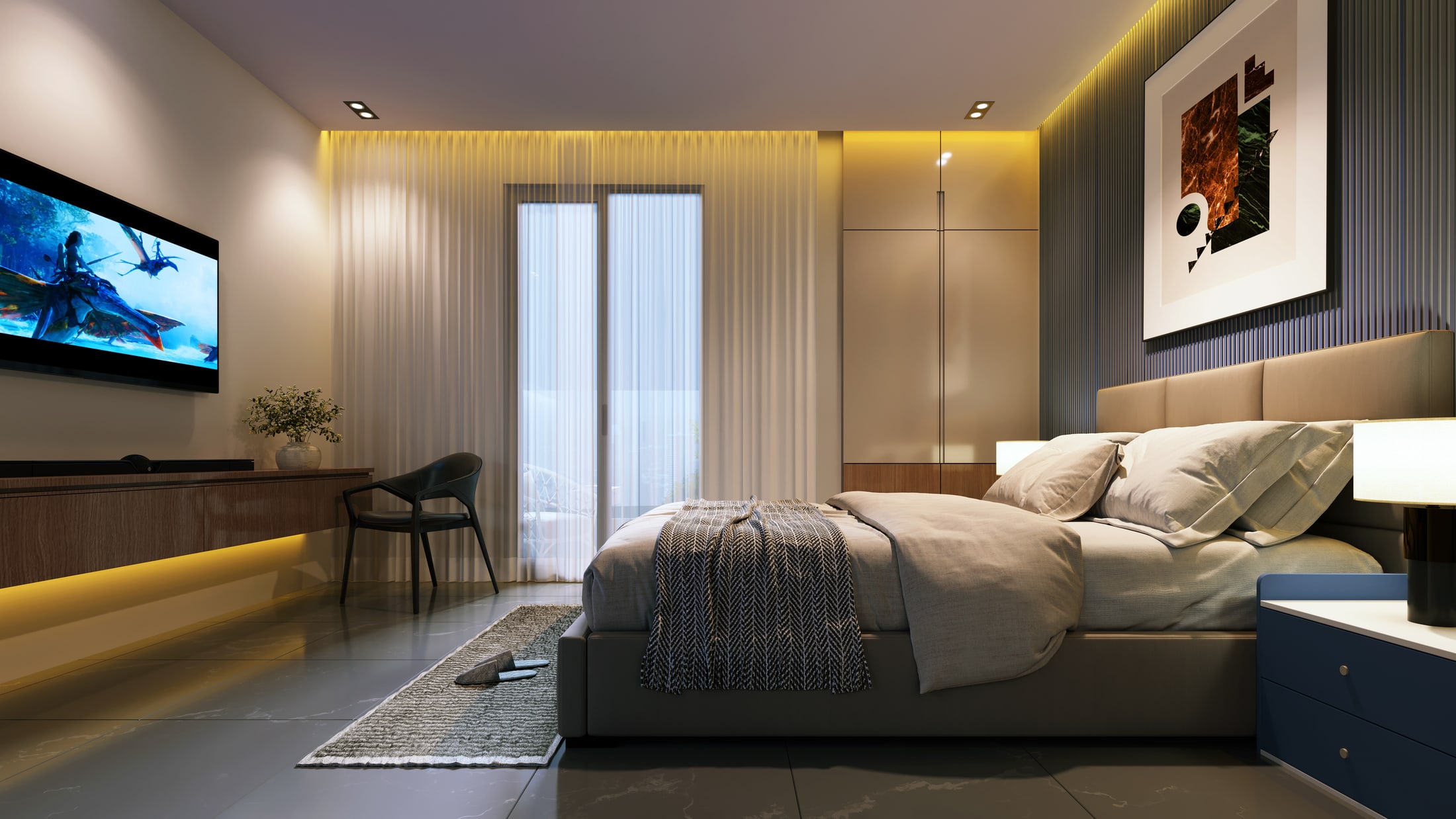 Artistic impression of the business suites at Delta Square