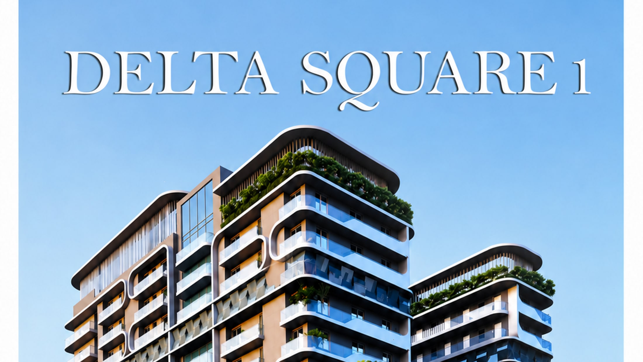 Artistic impression of tower detail at Delta Square One