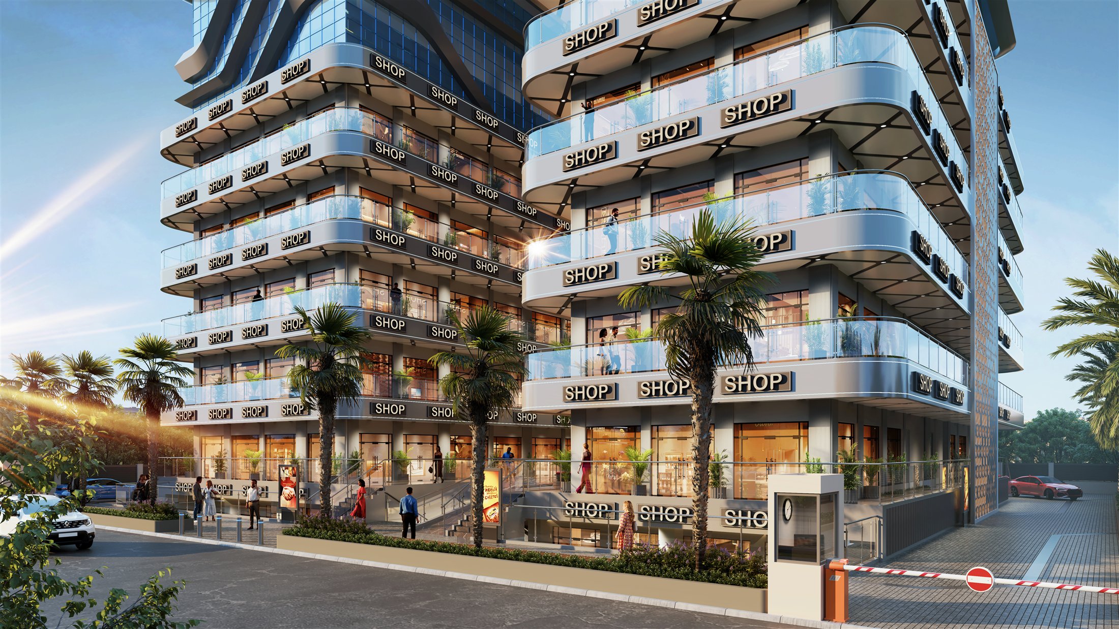 Artistic impression of Delta Square premium commercial frontage